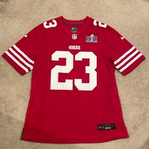 Christian McCaffrey SF 49ers Nike Super Bowl LVIII Game Jersey Scarlet NWOT